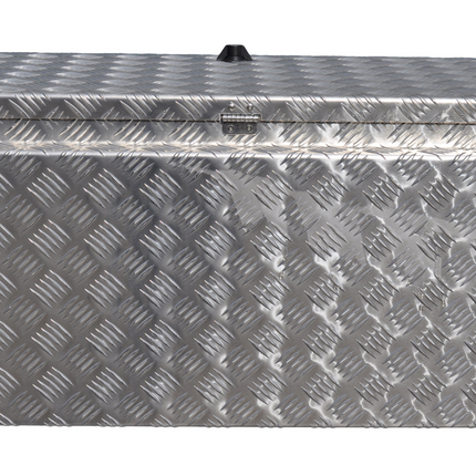 De Haan DE HAAN BOX I - 800x400x400 mm - waterdichte en stofdichte aluminium traanplaat disselbak - voorzien van vlinderslot, spansluiting of t-sluiting