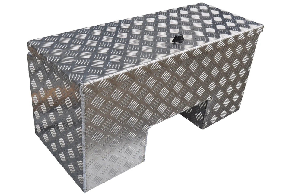 De Haan DE HAAN BOX IN - 800x350x400 mm - aluminium traanplaat disselbak - voorzien van vlinderslot