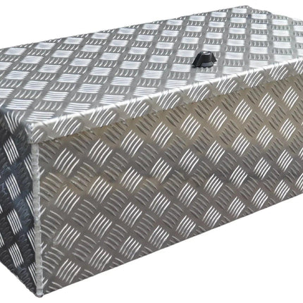 De Haan DE HAAN BOX L - 750x380x280 mm - waterdichte en stofdichte aluminium traanplaat disselbak - voorzien van vlinderslot, spansluiting of t-sluiting