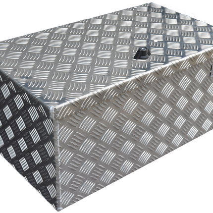 De Haan DE HAAN BOX M - 600x380x295 mm - waterdichte en stofdichte aluminium traanplaat disselbak - voorzien van vlinderslot, spansluiting of t-sluiting