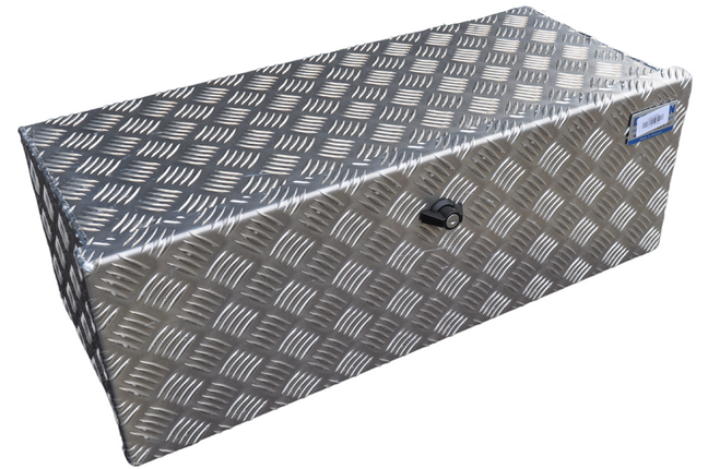 De Haan DE HAAN BOX O - 700x240x300 mm - waterdichte en stofdichte aluminium traanplaat disselbak - voorzien van vlinderslot of t-sluiting