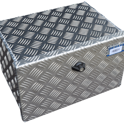 De Haan DE HAAN BOX OK - 400x240x300 mm - waterdichte en stofdichte aluminium traanplaat disselbak - voorzien van vlinderslot of t-sluiting