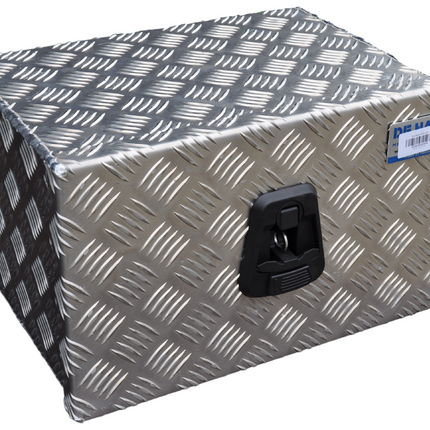 De Haan DE HAAN BOX OK - 400x240x300 mm - waterdichte en stofdichte aluminium traanplaat disselbak - voorzien van vlinderslot of t-sluiting