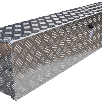 De Haan DE HAAN BOX OL - 1250x250x250 mm - waterdichte en stofdichte aluminium traanplaat disselbak - voorzien van vlinderslot of t-sluiting