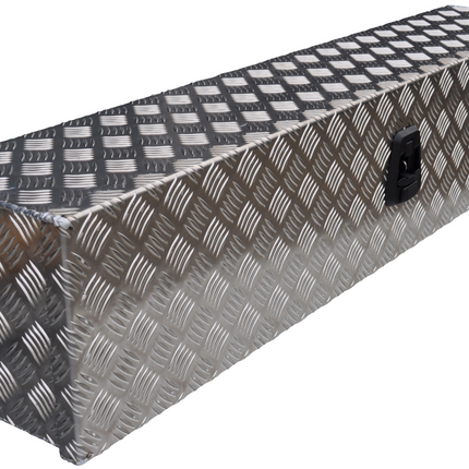 De Haan DE HAAN BOX OL - 1250x250x250 mm - waterdichte en stofdichte aluminium traanplaat disselbak - voorzien van vlinderslot of t-sluiting