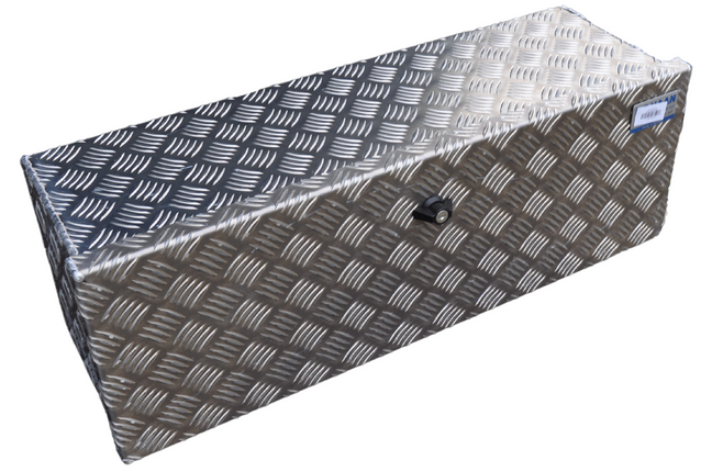De Haan DE HAAN BOX OS - 750x250x250 mm - waterdichte en stofdichte aluminium traanplaat disselbak - voorzien van vlinderslot of t-sluiting