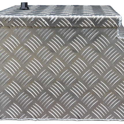 De Haan DE HAAN BOX S - waterdichte en stofdichte aluminium traanplaat disselbak 400x380x295 mm - voorzien van vlinderslot of spansluiting