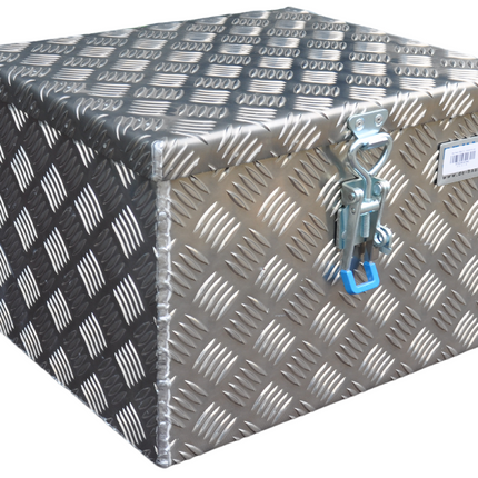 De Haan DE HAAN BOX S - waterdichte en stofdichte aluminium traanplaat disselbak 400x380x295 mm - voorzien van vlinderslot of spansluiting