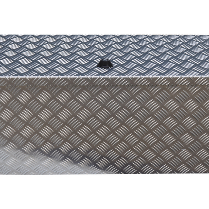 De Haan DE HAAN BOX W - 900x380x380 mm - waterdichte en stofdichte aluminium traanplaat disselkist - voorzien van vlinderslot, spansluiting of t-sluiting