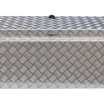 De Haan DE HAAN BOX W - 900x380x380 mm - waterdichte en stofdichte aluminium traanplaat disselkist - voorzien van vlinderslot, spansluiting of t-sluiting