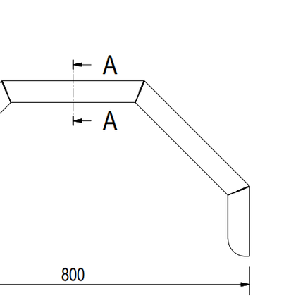 De Haan De Haan HMAQ 2280 - aluminium traanplaat spatbord