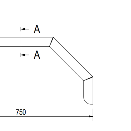 De Haan De Haan HMAQ 2475 - aluminium traanplaat spatbord