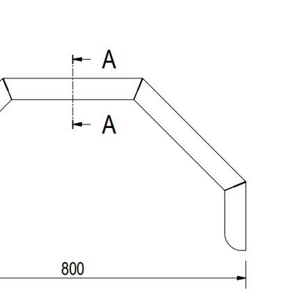 De Haan De Haan HMAQ 2480 - aluminium traanplaat spatbord