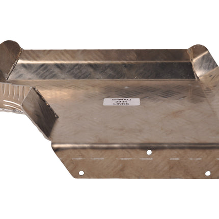 De Haan Half spatbord links - 340x290 mm - geschikt voor Hapert kipper - aluminium traanplaat materiaal