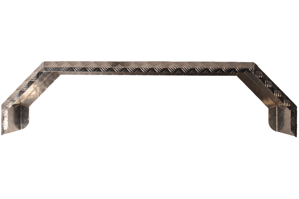 De Haan Tandem spatbord - 1500x220x400 mm - aluminium traanplaat materiaal - 5-kant