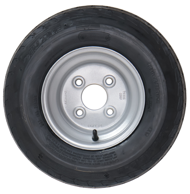 Deli Tire Compleet aanhanger wiel - 16.5x6.50-8 - steekmaat: 4x100 - draagvermogen: 360 kg - naafdiameter: 60 mm - 6PR