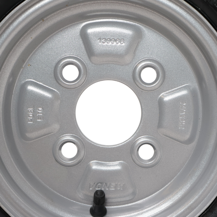 Deli Tire Compleet aanhanger wiel - 3.50-8 - steekmaat: 4x100 - draagvermogen: 170 kg - naafdiameter: 60 mm - 4PR