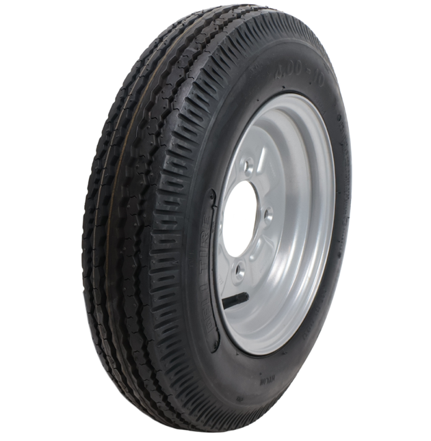 Deli Tire Compleet aanhanger wiel - 4.00-10 - steekmaat: 4x115 - draagvermogen: 275 kg - naafdiameter: 85 mm - 4PR