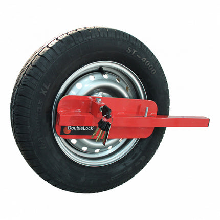 DoubleLock Buffalo compact wielklem - geschikt voor 13, 14 en 15 inch wielen/velgen - SCM gekeurd