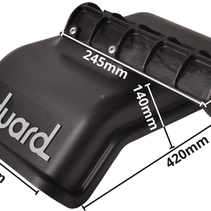 Eduard Eduard spatbord links met steun - 420x220x140 mm
