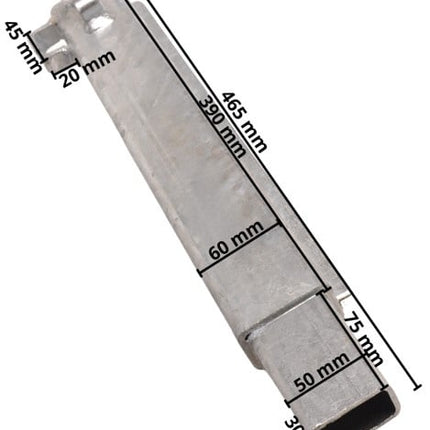 Eduard Hoekpaal/hoekrong Eduard 40 cm rechtsachter linksvoor