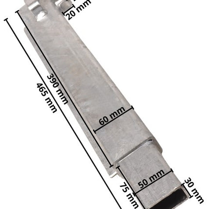 Eduard Hoekrong/ hoekpaal Eduard 40 cm linksachter rechtsvoor