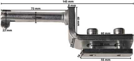Eduard Los Eduard scharnier met veiligheidspal - geschikt voor Eduard