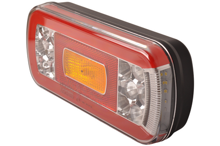 Fristom Achterlicht - Fristom FT-130 LED - links - 220x110x50,5 mm - inclusief mistlamp