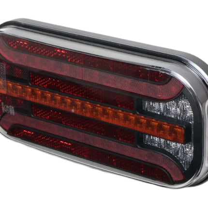 Fristom Achterlicht - Fristom FT-230 LED - links - 215x95x38 mm - met dynamische richtingaanwijzer - inclusief mistlamp
