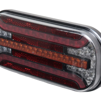 Fristom Achterlicht - Fristom FT-230 LED - rechts - 215x95x38 mm - met dynamische richtingaanwijzer - inclusief achteruitrijverlichting