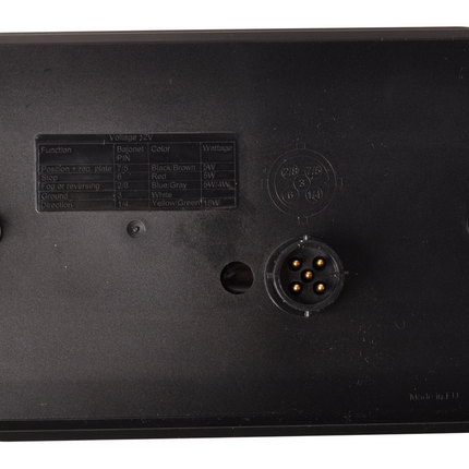 Fristom Achterlicht - Fristom - links - 200x130x50 mm - Aspöck connector - met ingebouwde weerstand