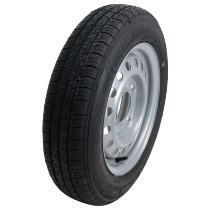 Kargotrail Compleet aanhanger wiel - 135/80R13 - steekmaat: 4x130 - draagvermogen: 335 kg - naafdiameter: 85 mm