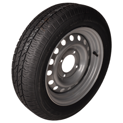 Kargotrail Compleet aanhanger wiel - 145/70R13 - steekmaat: 4x115 - draagvermogen: 425 kg - naafdiameter: 85 mm