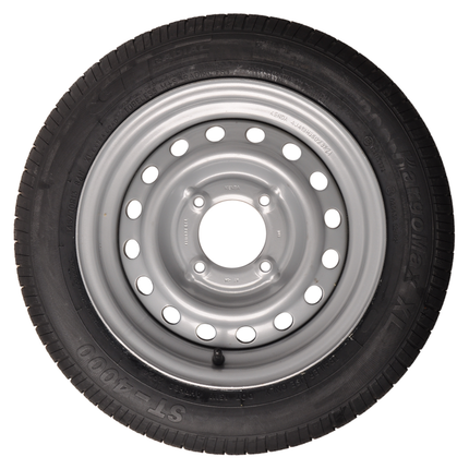 Kargotrail Compleet aanhanger wiel - 145/70R13 - steekmaat: 4x115 - draagvermogen: 425 kg - naafdiameter: 85 mm