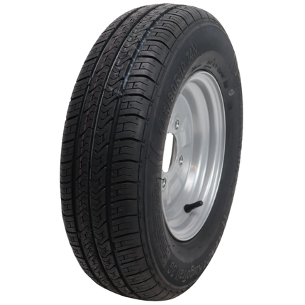 Kargotrail Compleet aanhanger wiel - 145/80R10- 145R10- vetnippel - steekmaat: 4x101,6 - draagvermogen: 375 kg - naafdiameter: 67 mm - 4PR