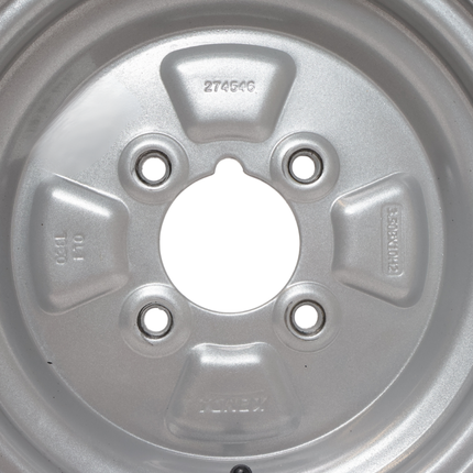 Kargotrail Compleet aanhanger wiel - 145/80R10- 145R10- vetnippel - steekmaat: 4x101,6 - draagvermogen: 375 kg - naafdiameter: 67 mm - 4PR