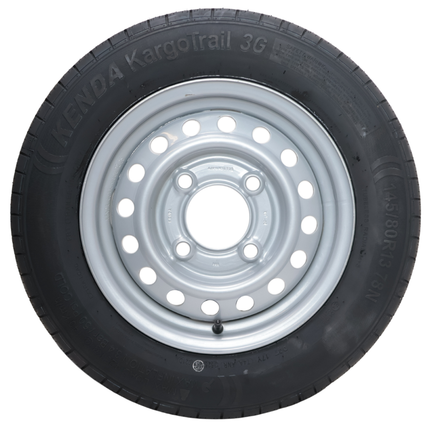 Kargotrail Compleet aanhanger wiel - 145/80R13 - steekmaat: 4x130 - draagvermogen: 425 kg - naafdiameter: 85 mm
