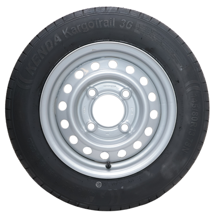 Kargotrail Compleet aanhanger wiel - 145/80R13 - steekmaat: 4x130 - draagvermogen: 425 kg - naafdiameter: 85 mm