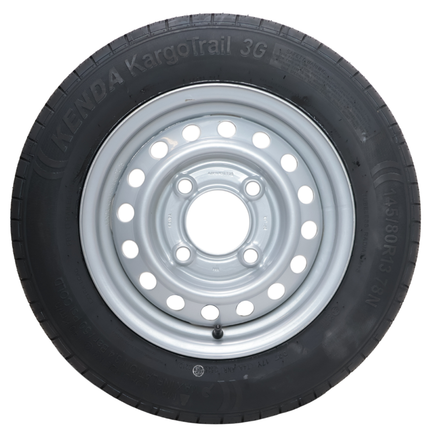 Kargotrail Compleet aanhanger wiel - 145/80R13 - steekmaat: 4x130 - draagvermogen: 425 kg - naafdiameter: 85 mm