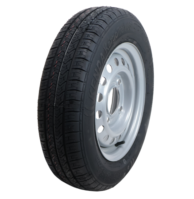 Kargotrail Compleet aanhanger wiel - 145/80R13 - steekmaat: 4x130 - draagvermogen: 425 kg - naafdiameter: 85 mm
