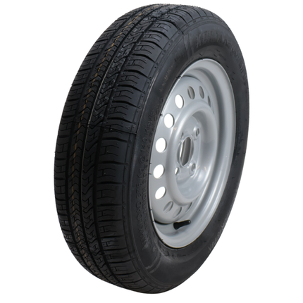 Kargotrail Compleet aanhanger wiel - 155/70R13 - steekmaat: 4x100 - draagvermogen: 375 kg - naafdiameter: 57 mm