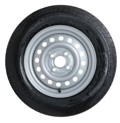 Kargotrail Compleet aanhanger wiel - 155R13C - steekmaat: 4x100 - draagvermogen: 615 kg - naafdiameter: 57 mm