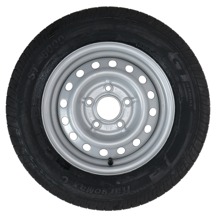 Kargotrail Compleet aanhanger wiel - 155R13C - steekmaat: 5x112 - draagvermogen: 615 kg - naafdiameter: 67 mm