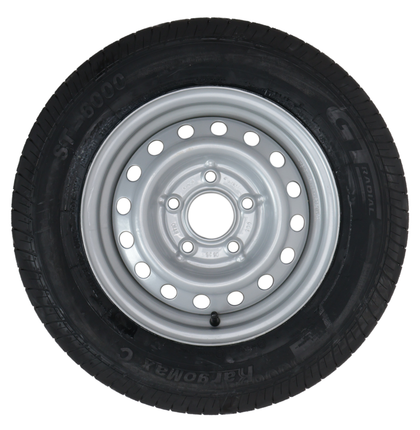 Kargotrail Compleet aanhanger wiel - 155R13C - steekmaat: 5x112 - draagvermogen: 615 kg - naafdiameter: 67 mm