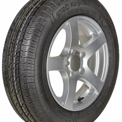 Kargotrail Compleet aanhanger wiel - 175R14 - lichtmetalen velg - steekmaat: 5x112 - draagvermogen: 700 kg - naafdiameter: 67 mm - ET30