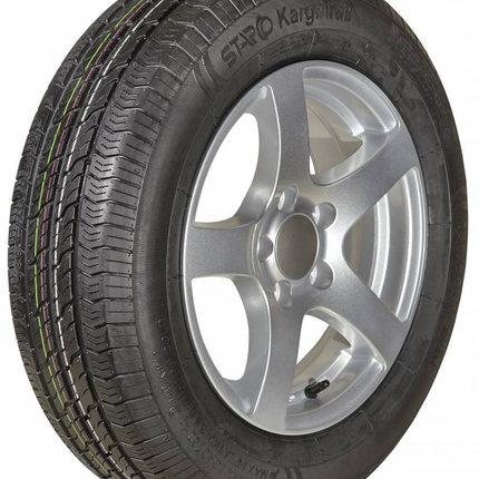 Kargotrail Compleet aanhanger wiel - 185/65R14 - lichtmetalen velg - steekmaat: 5x112 - draagvermogen: 650 kg - naafdiameter: 67 mm - ET30