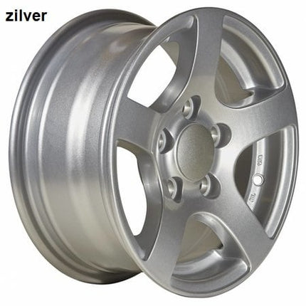 Kargotrail Compleet aanhanger wiel - 185/65R14 - lichtmetalen velg - steekmaat: 5x112 - draagvermogen: 650 kg - naafdiameter: 67 mm - ET30