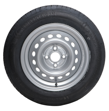 Kargotrail Compleet aanhanger wiel - 185/65R14 - steekmaat: 4x100 - draagvermogen: 650kg - naafdiameter: 57 mm