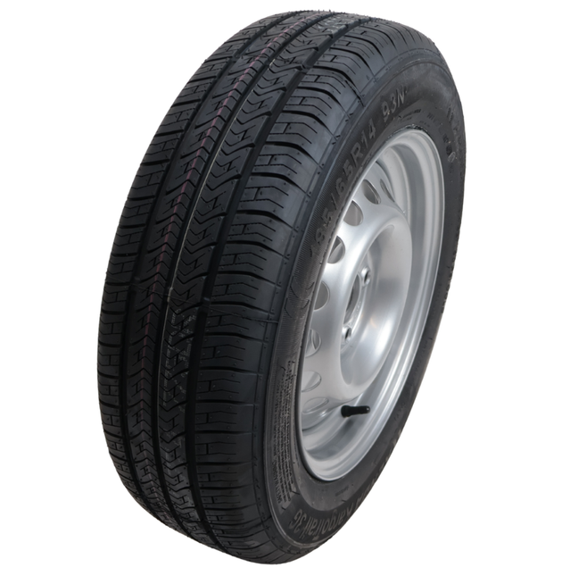 Kargotrail Compleet aanhanger wiel - 185/65R14 - steekmaat: 4x100 - draagvermogen: 650kg - naafdiameter: 57 mm