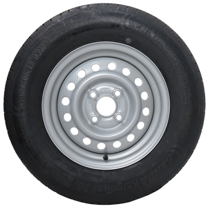 Kargotrail Compleet aanhanger wiel - 185/70R13 - steekmaat: 4x100 - draagvermogen: 600 kg - naafdiameter: 57 mm